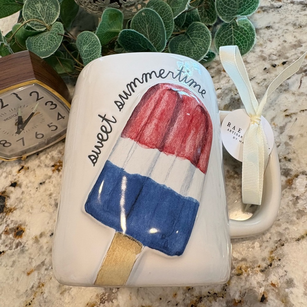 Rae Dunn Sweet Summertime Mug Ice Cream Popsicle Rocket Pop NWT